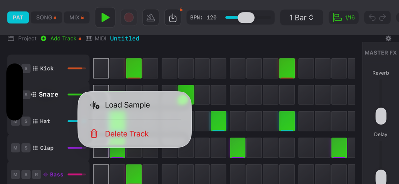 BeatMaker HD3 interface screenshot 1