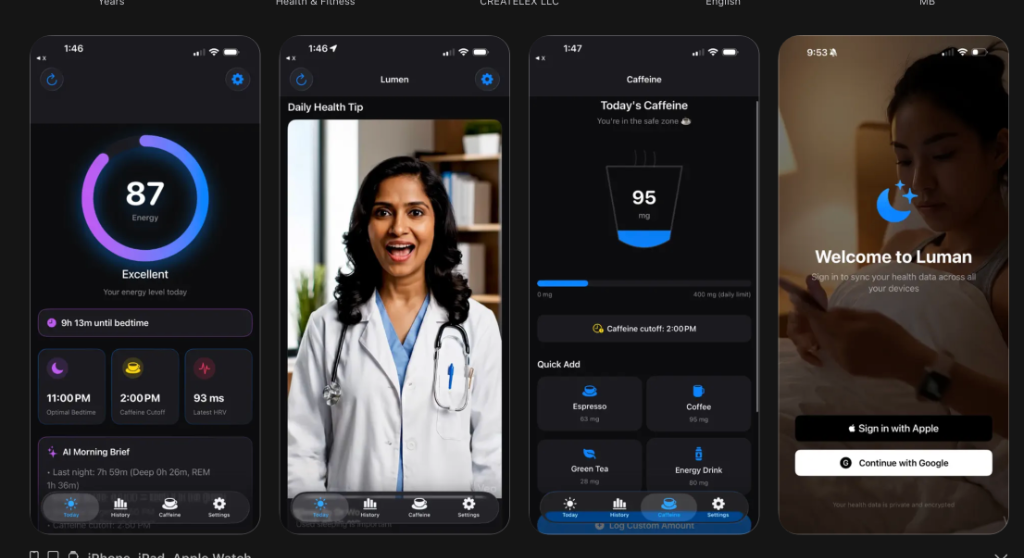 Luman interface screenshot 1